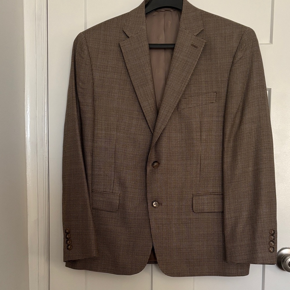 Ralph Lauren Tan Checkered Blazer